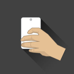 Taking Selfie Photo on Smart Phone concept icon set. vector illustration