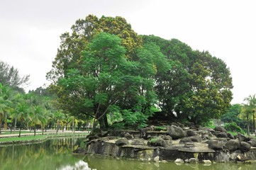 recreation park in Titiwangsa Lake Garden located in Kuala Lumpur Malaysia