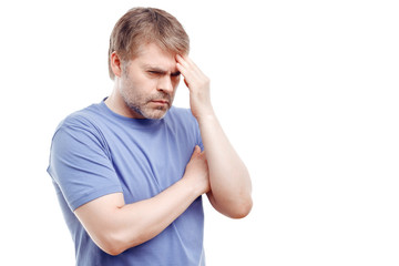 Nice man feeling pain 