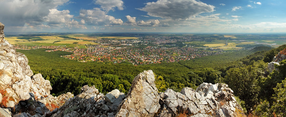 Panorama of Nitra, Slovakia