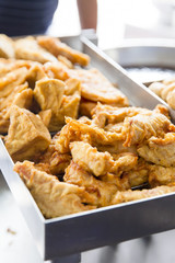 Asian food at street restaurant