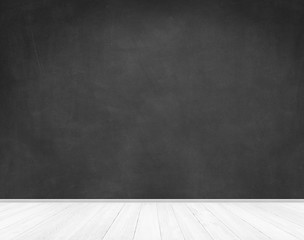 emty room with blackboard