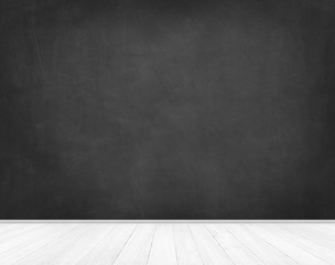 emty room with blackboard