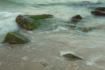 Black sea rocky shore