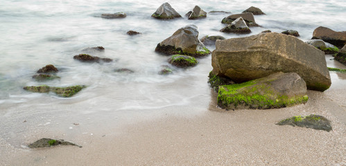 Black sea rocky shore