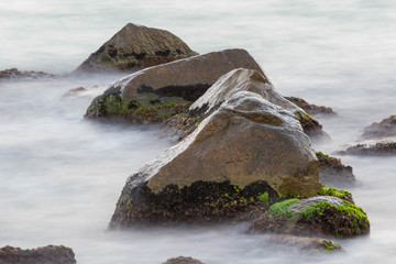 Black sea rocky shore