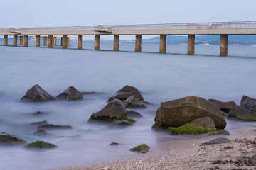 Black sea rocky shore