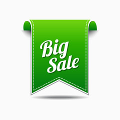 Big Sale Green Vector Icon Design