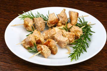 Chicken skewers