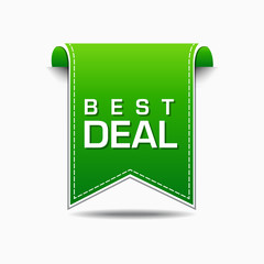 Best Deal Green Vector Icon Design