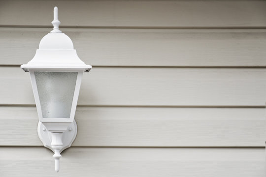 classic white wall lamp
