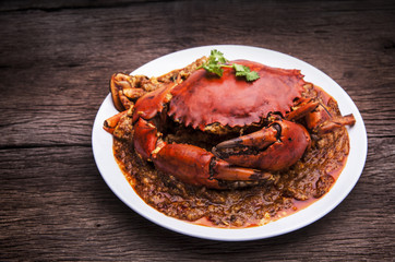 Chilli crab asia cuisine.