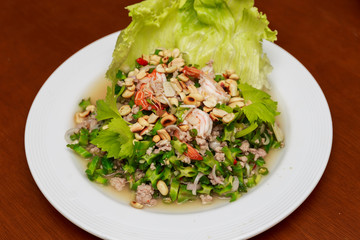 Wing bean salad, Thai food