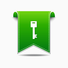 Key Sign Green Vector Icon Design