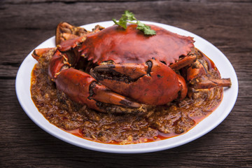 Chilli crab asia cuisine.