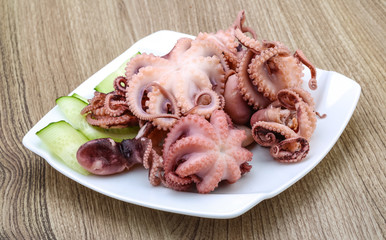 Marinated octopus