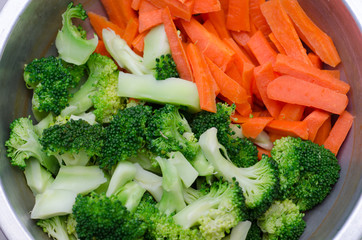 Mixed vegetables carrot and broccoli