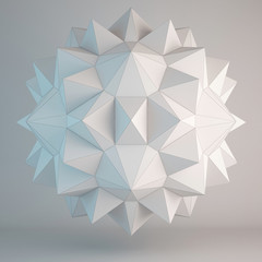 3d illustration of geometric shapes design