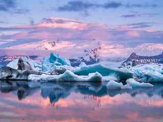 Abwaschbare Fototapete Gletscher Jökulsárlón, Island.