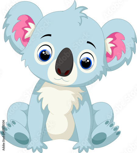 Cute Baby Koala Cartoon Stock Image And Royalty Free Vector Files