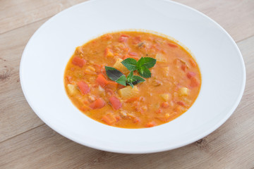 paprika curry suppe