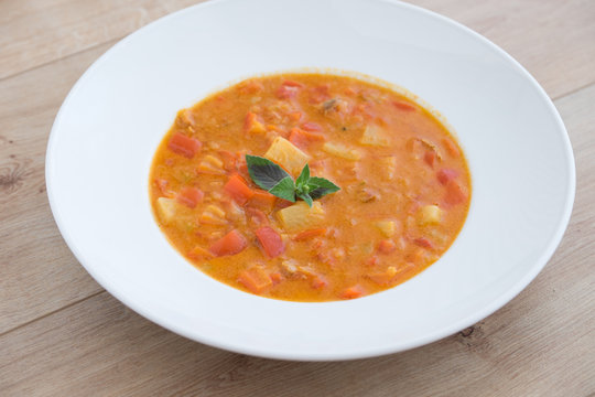 paprika curry suppe
