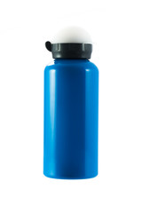 Blue tumbler isolated on white background