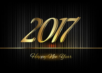 Gold New Year 2017 Luxury Symbol