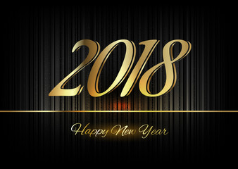 Gold New Year 2018 Luxury Symbol