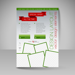 Site layout for design - flyer