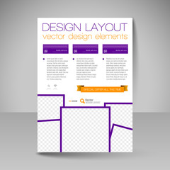 Site layout for design - flyer