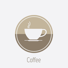 Vector icon of coffee cup