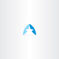 blue letter a logotype design vector symbol element