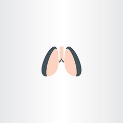 smoker lungs icon vector symbol