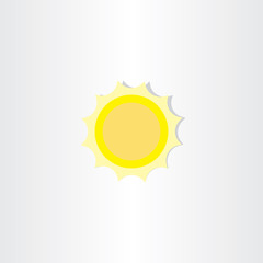 soft light yellow sun icon