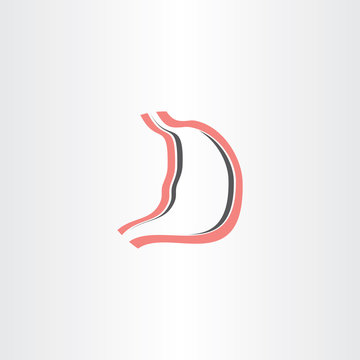 stomach symbol medical vector stylized logo