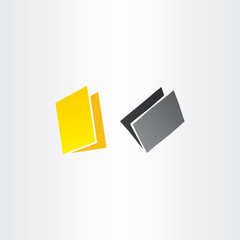 yellow and black folders vector icons design