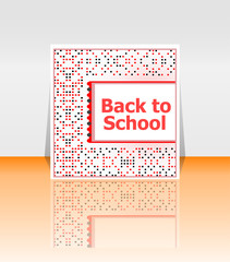 Back to school word, education concept