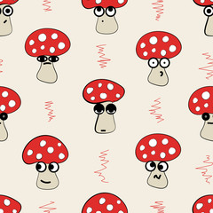 Seamless emotional fly agarics