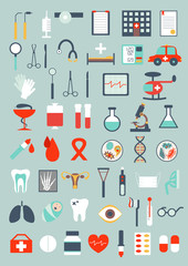 Vector medical infographics set