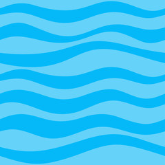 Seamless pattern with calm waves blue colours