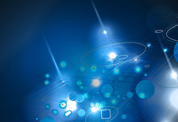 Abstract tech background. Futuristic technology interface. Vector