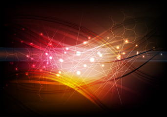 Abstract tech background. Futuristic technology interface.