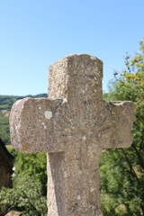 Croix chrétienne à Najac, France