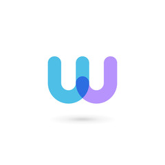 Letter W logo icon design template elements