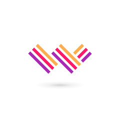 Letter W logo icon design template elements