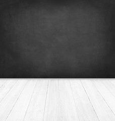 emty room with blackboard