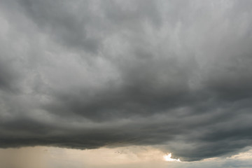 Obraz premium Huge storm clouds and weather variability