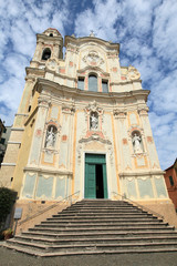 Fototapeta na wymiar baroque church of St. John of Cervo, Italy