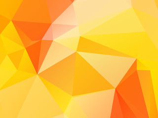 Orange Abstract Background Triangular Geometric Polygon